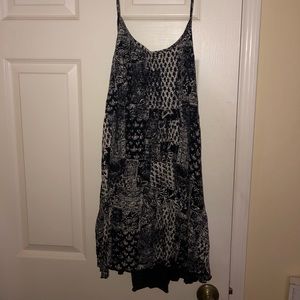 Navy paisley Billabong mini halter dress
